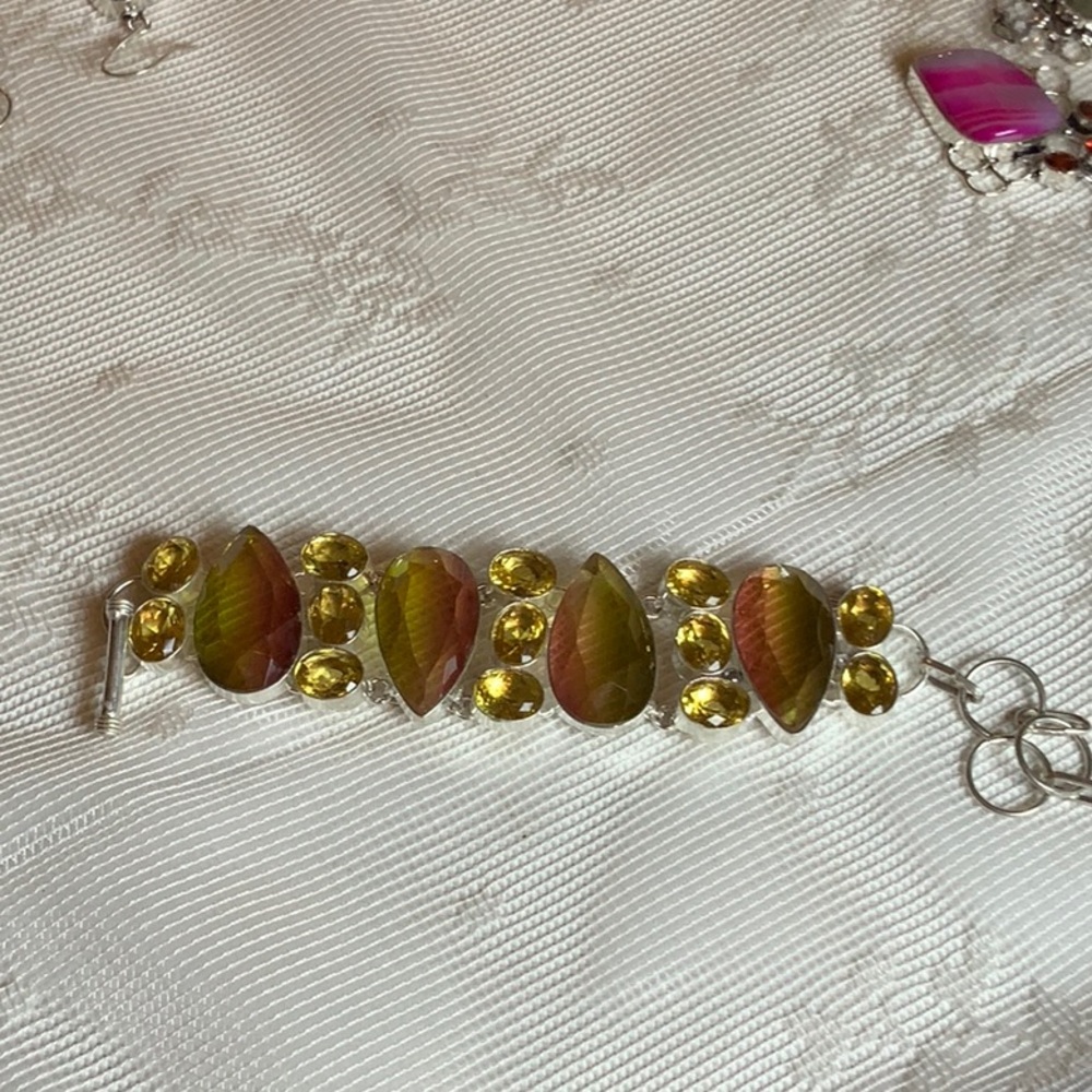 Elegant Multicolor Gemstone Bracelet